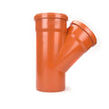 110mm Double Socket Junction (45°) – Durable and Efficient Underground Drainage Fitting-Eclipse Fencing