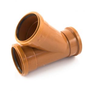 110mm Triple Socket Junction 45° – Efficient Drainage Connection-Eclipse Fencing