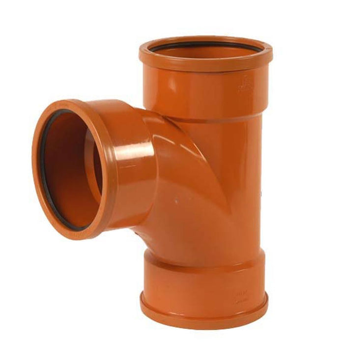 110mm Triple Socket Junction Tee – Reliable Drainage Connection-Eclipse Fencing