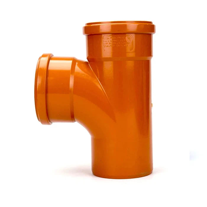 110mm Underground Drainage 90° Double Socket Tee Branch – Durable, Leak-Proof, and Easy to Install-Eclipse Fencing