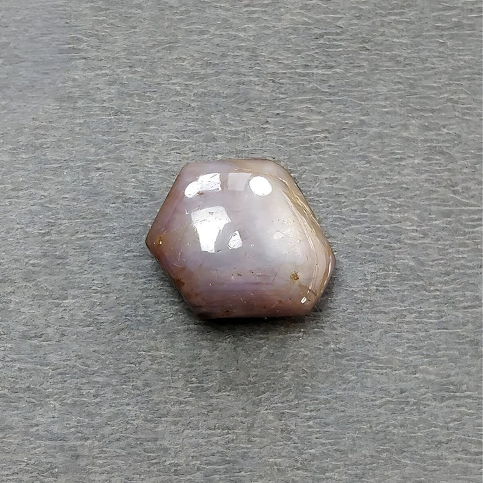 16.70cts Natural Untreated Star Ruby Gemstone Hexagon Shape Cabochon 17*16.5mm
