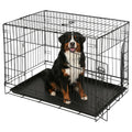 2 Door Metal Dog Crate with Removable Tray - Large