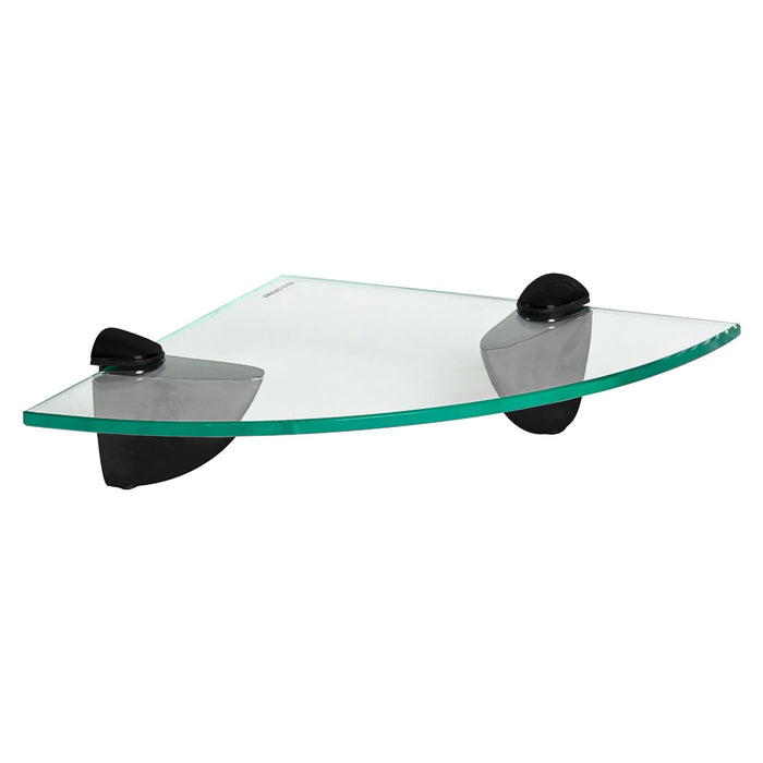 20cm Floating Glass Corner Shelf