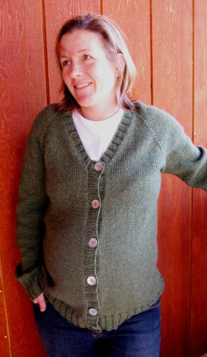 #274 Top Down V Neck Maternity Cardigan Pattern