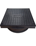 320mm Diameter Square PP Manhole Cover & Frame-Eclipse Fencing