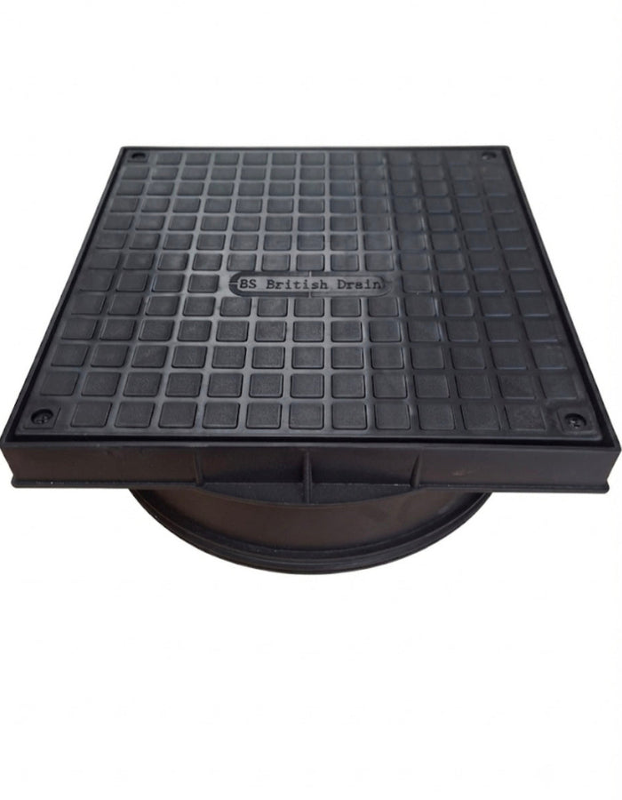 320mm Diameter Square PP Manhole Cover & Frame-Eclipse Fencing