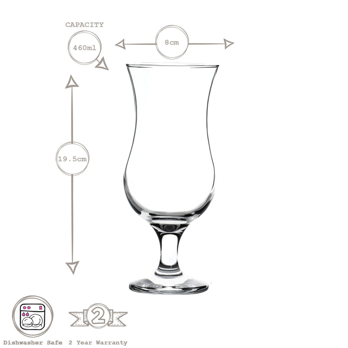460ml Fiesta Pina Colada Glasses - Pack of Six
