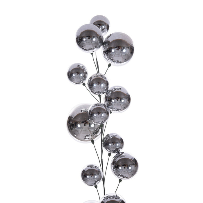 6' Silver Ball Branch Garland