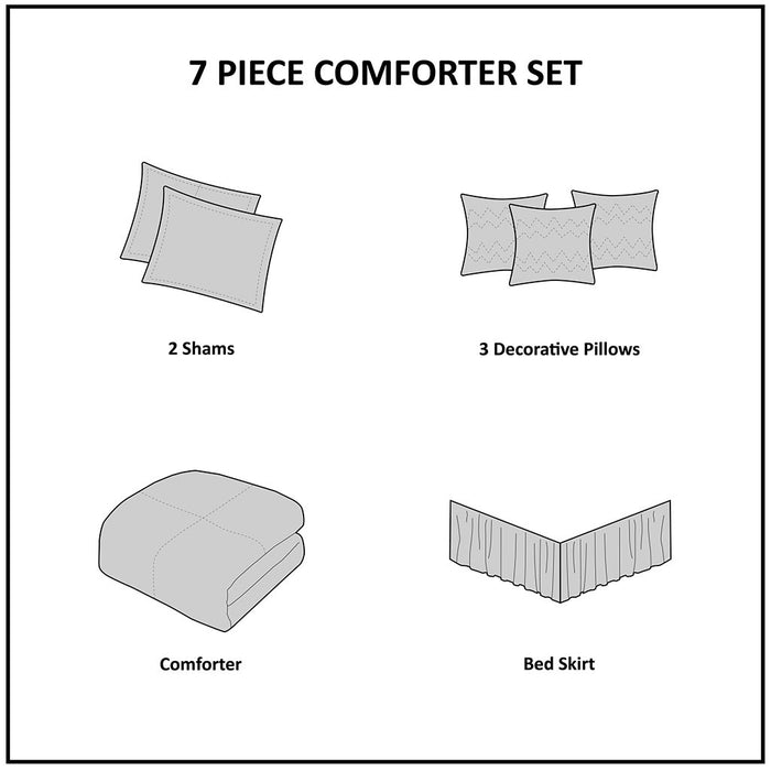 7 Piece Comforter Set Doba