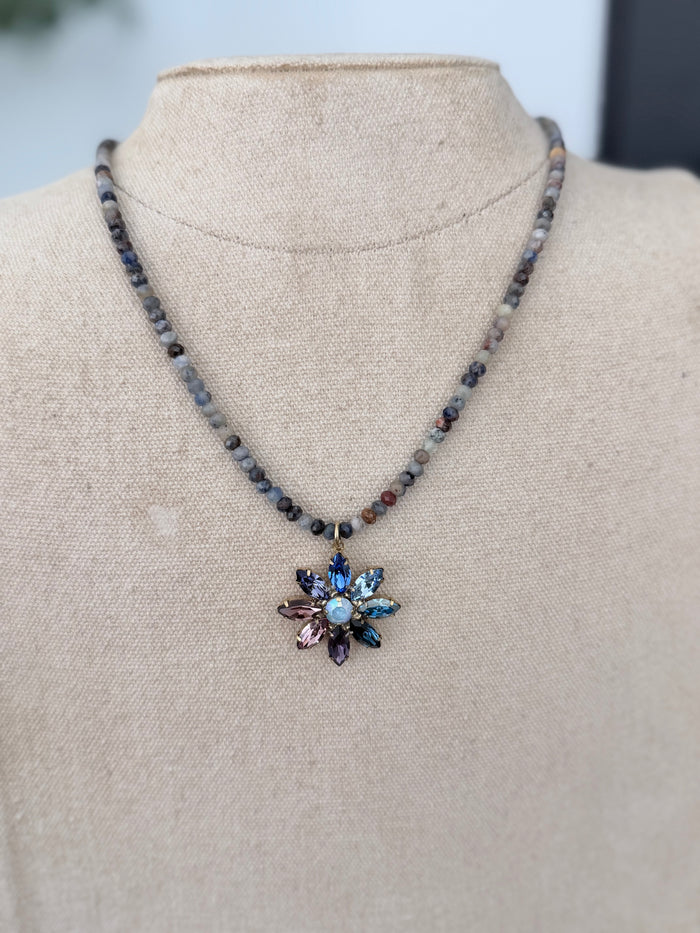 Fancy Floral in Blues/Purples by TOVA