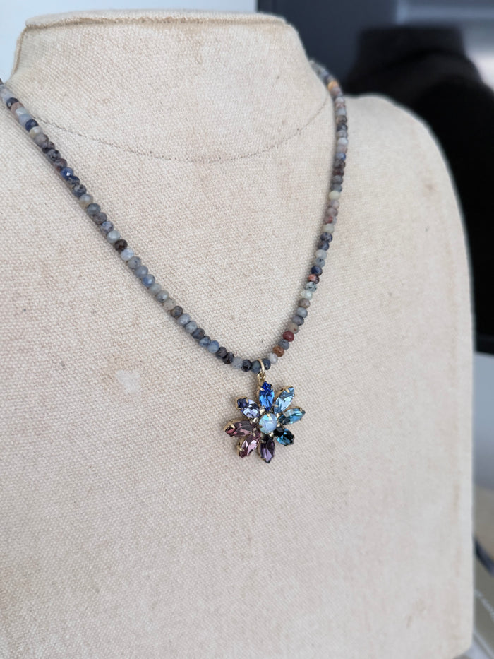 Fancy Floral in Blues/Purples by TOVA