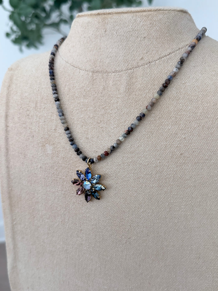 Fancy Floral in Blues/Purples by TOVA
