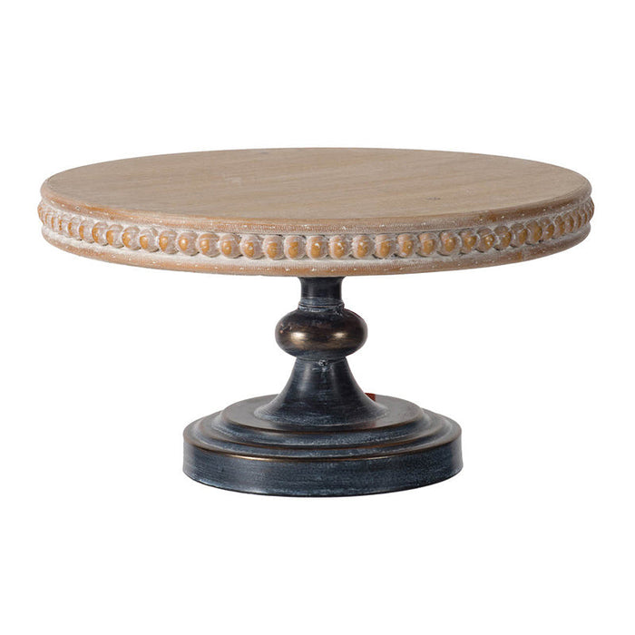 Addy Wooden Display Stand with Beaded Trim Doba