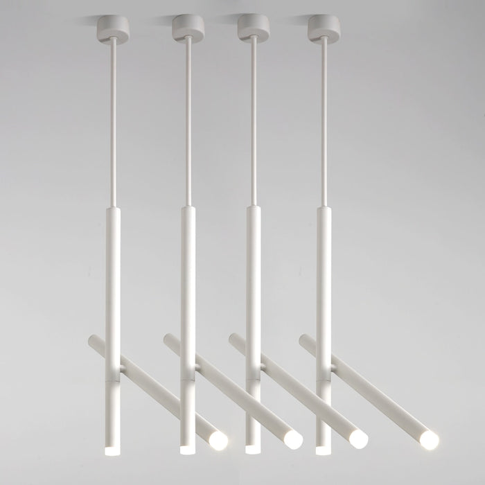 Adjustable Pipe LED Pendant Light - Natural White / 10w / White - Level Decor