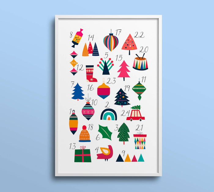 Advent Calendar Paint-By-Number Kit