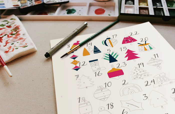 Advent Calendar Paint-By-Number Kit