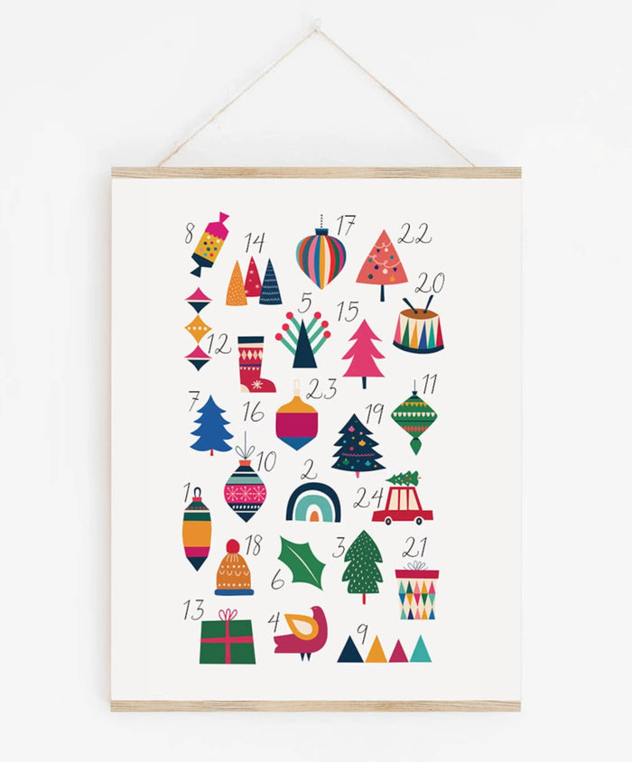 Advent Calendar Paint-By-Number Kit