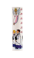 Advent Candle: Christmas Choir in Purple Vestments