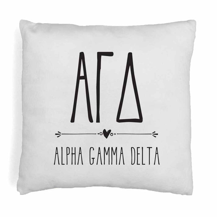 Alpha Gamma Delta / White