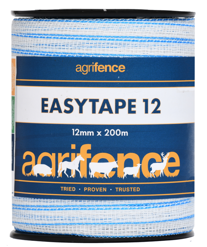 Agrifence EASYTAPE 12 – White 12mm x 200m-Eclipse Fencing