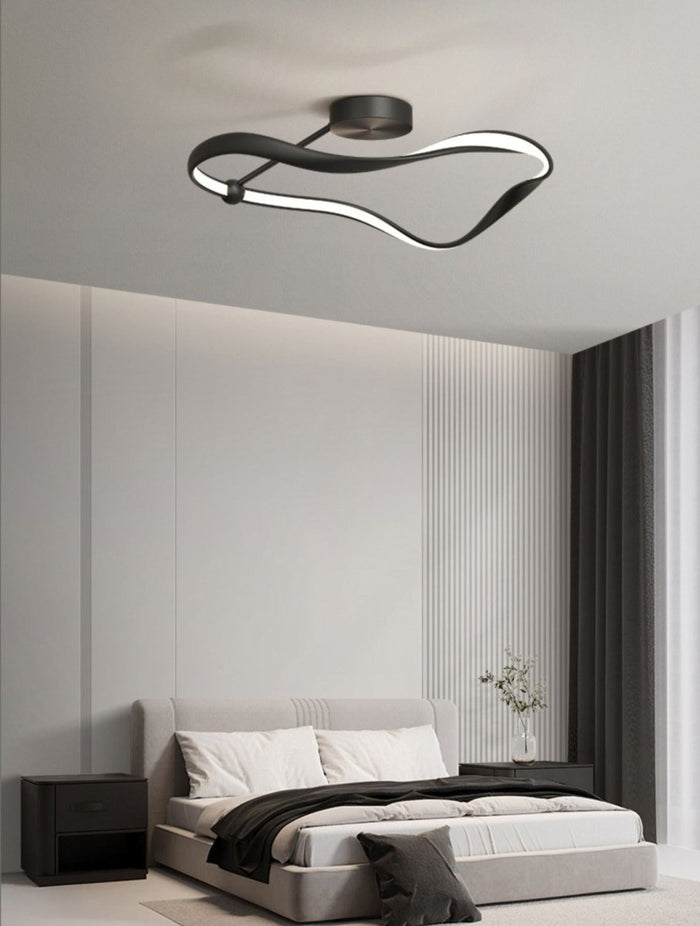 Alain Ceiling Light - Black - 15.7" / 40cm / Warm White (3000K) - Level Decor