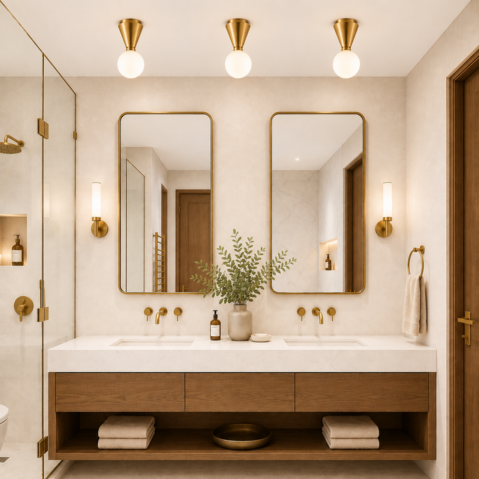 Amande White Globe Ceiling Light