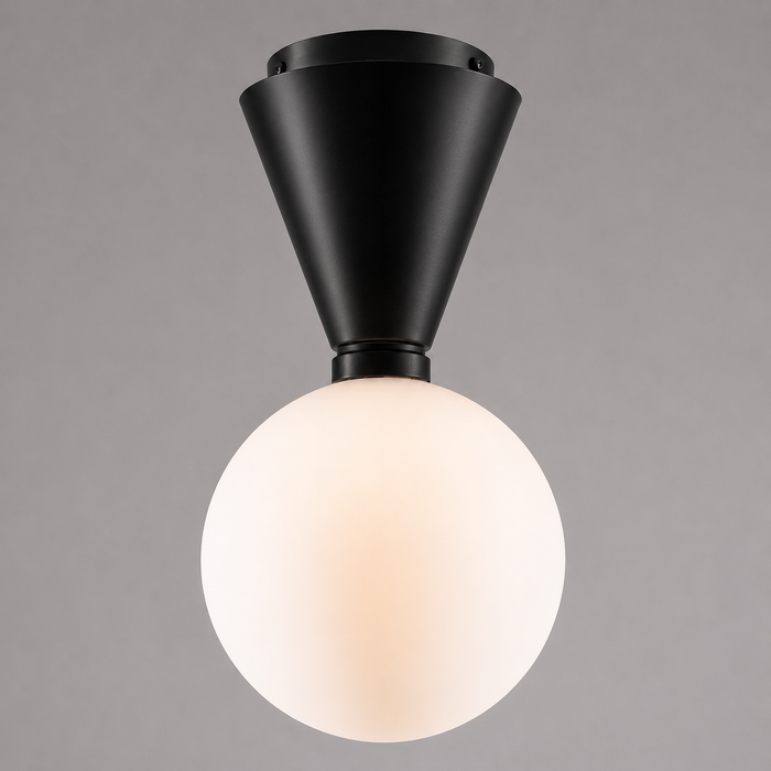 Amande White Globe Ceiling Light