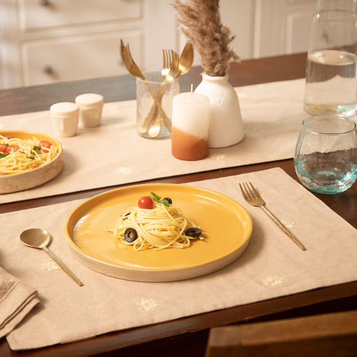 Amber Love Ceramic Dinner Plate