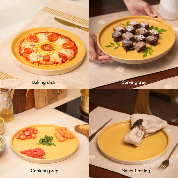 Amber Love Ceramic Dinner Plate