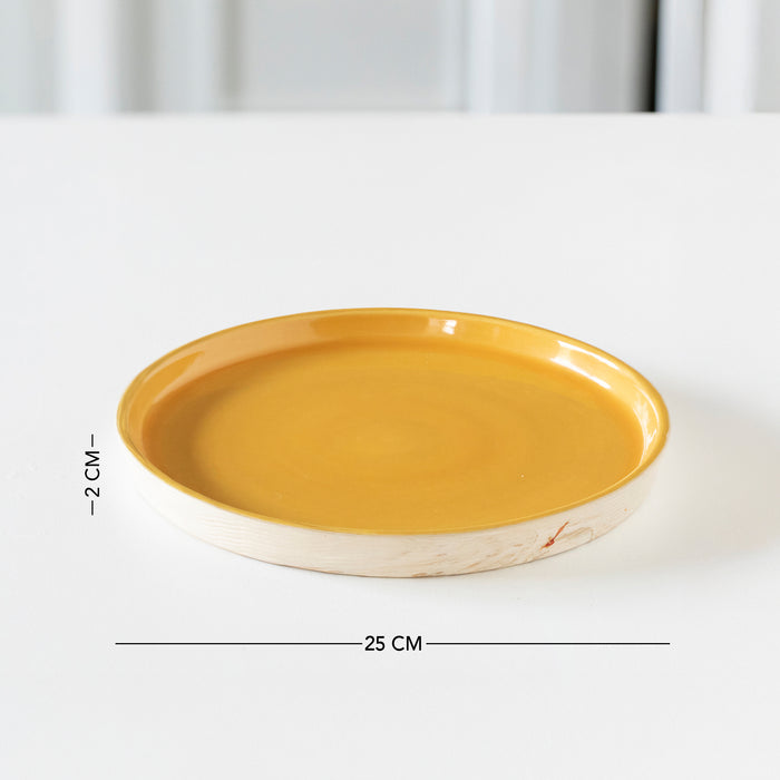 Amber Love Ceramic Dinner Plate