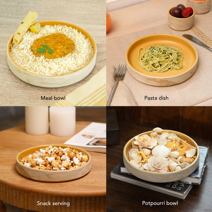 Amber Love Ceramic Pasta Bowl
