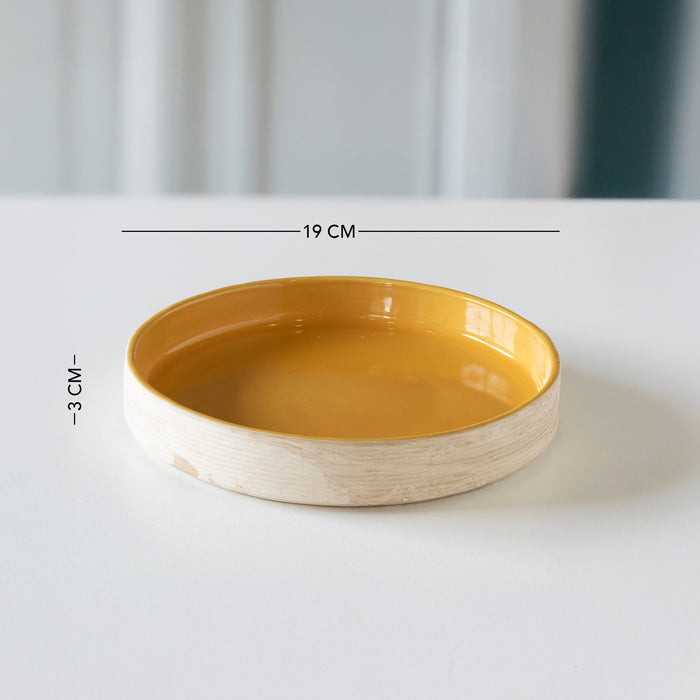 Amber Love Ceramic Pasta Bowl