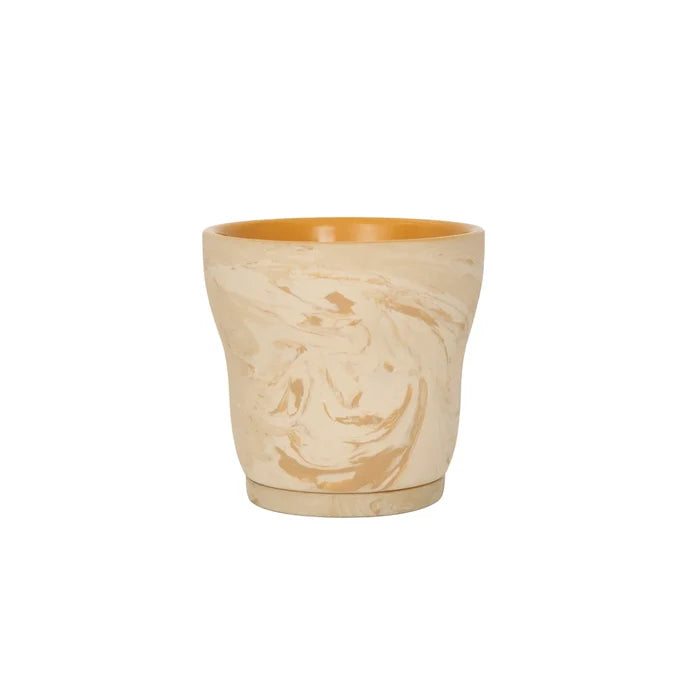 Amber Love Ceramic Planter - curved