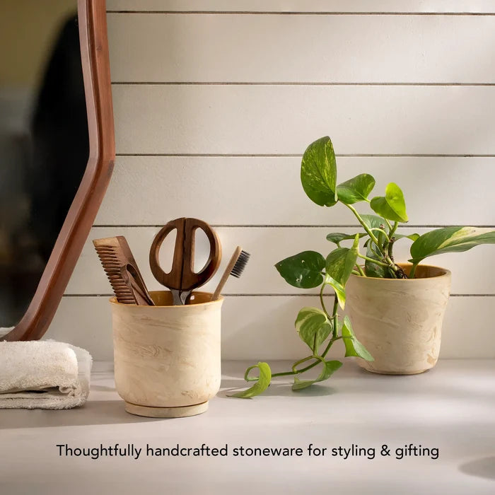 Amber Love Ceramic Planter - straight