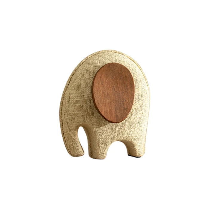 Anarva  Ecomix Elephant With Fabric & Wood - Small