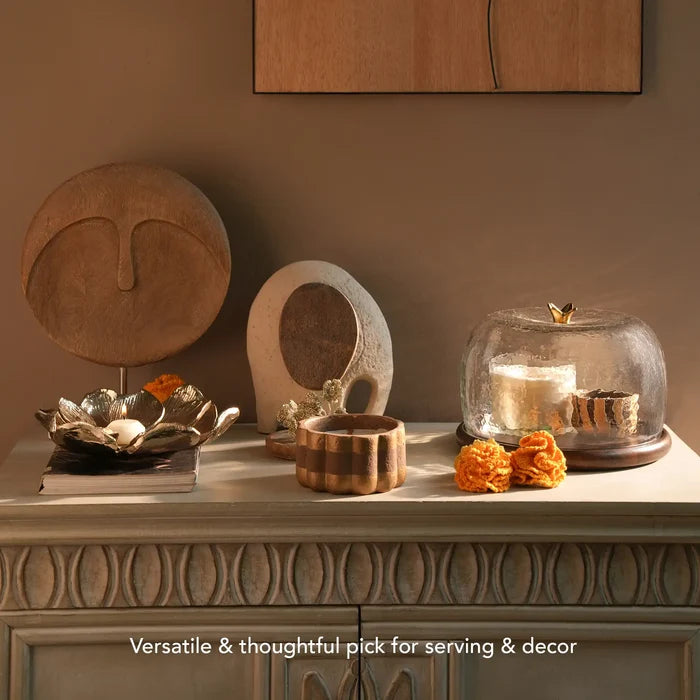 Annar cloche with wooden base