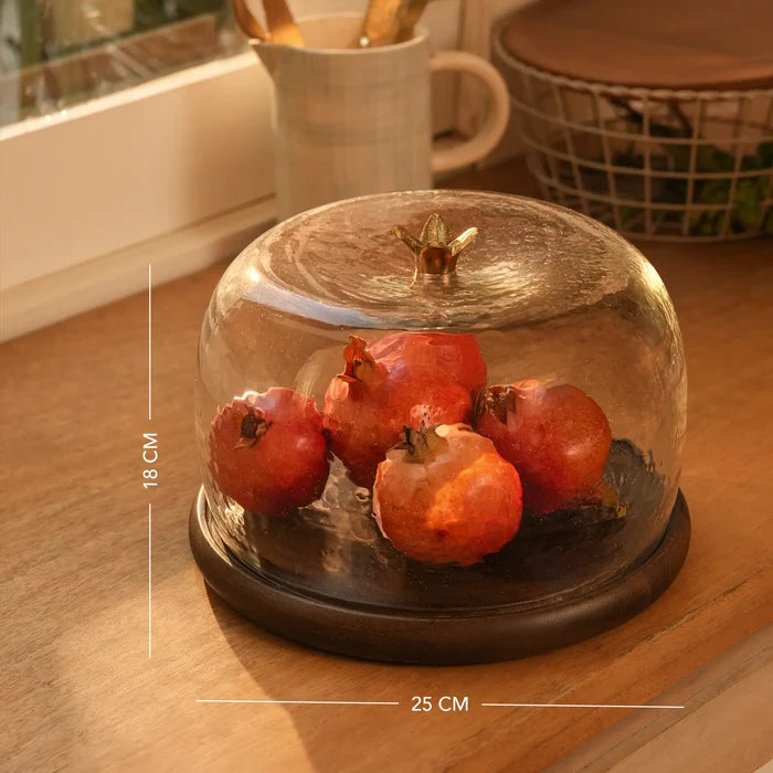 Annar cloche with wooden base