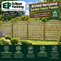 Arched Horizontal Garden Fence Panels 1800mm x 1800mm x 1600mm – Stylish, Durable Outdoor Fencing-Eclipse Fencing
