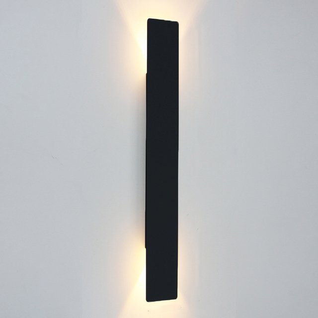 Black - 2.8" x 24" / 7cm x 61cm - 24W / Warm White (2700-3500K)