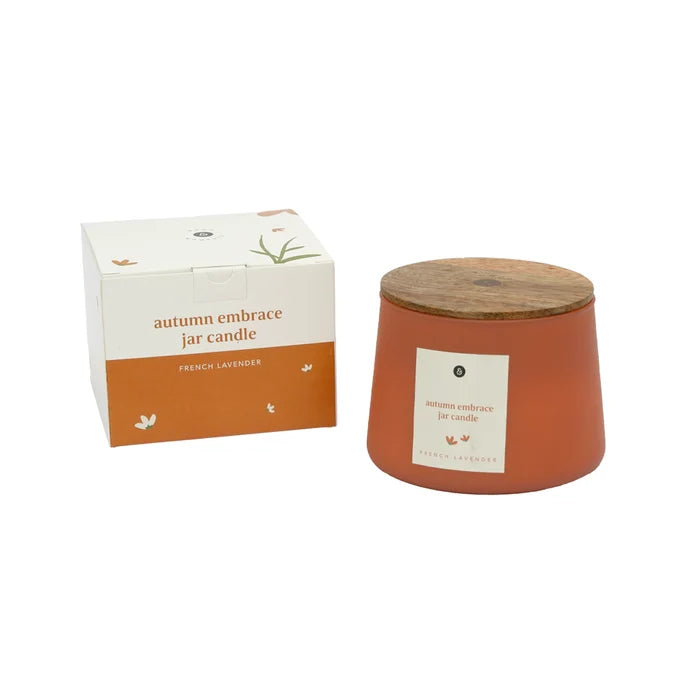 Autumn Embrace Jar Candle- French Lavender