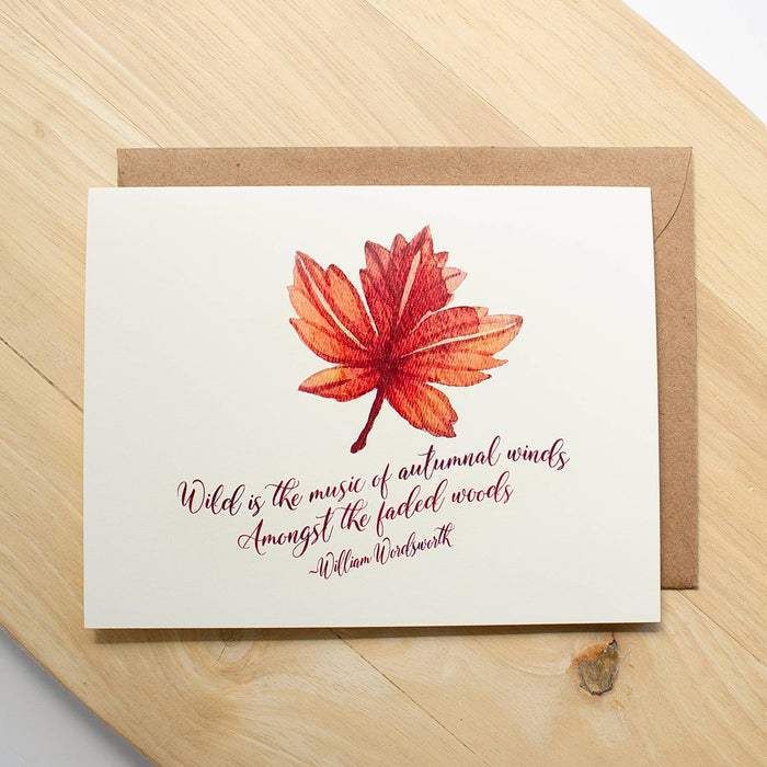 Autumn Leaf Thanksgiving Greeting Card