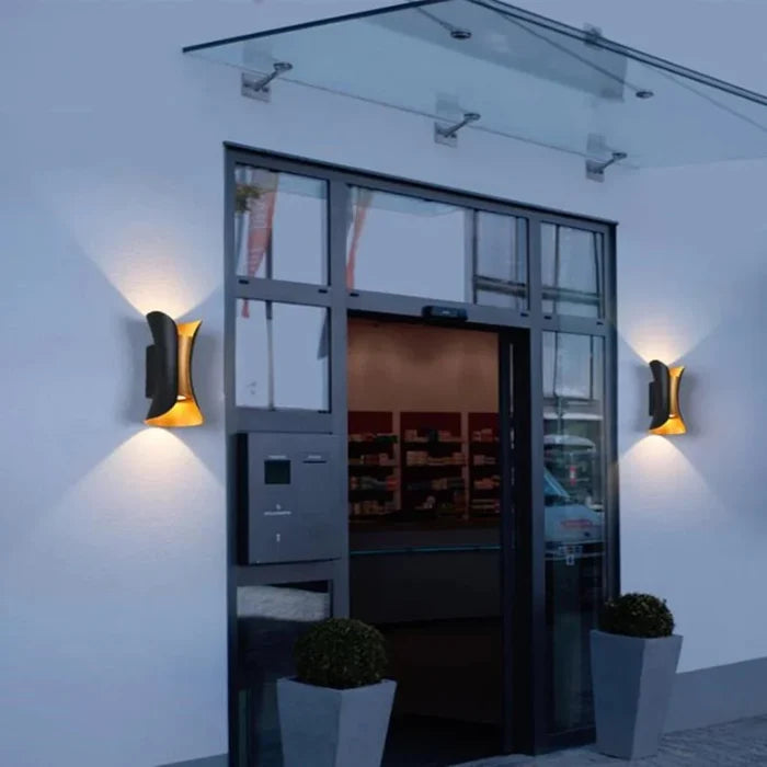 Bastian Outdoor Wall Lamp - E - Waterproof - White - 3.1" x 7.8" / 8cm x 20cm - 12W / Warm White (3200K) - Level Decor