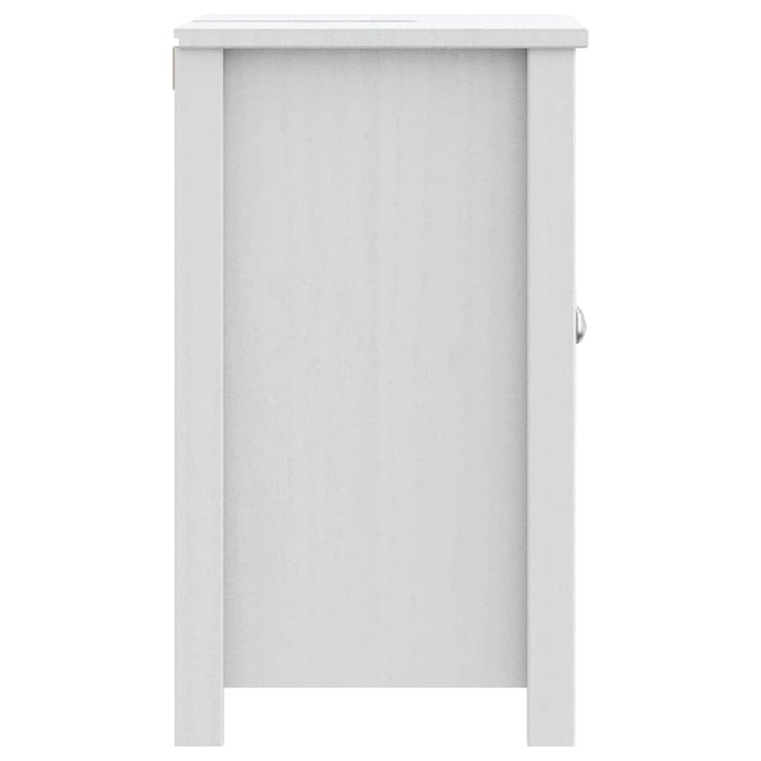 Bathroom Sink Cabinet BERG White 23.6"x13.4"x23.2" Solid Wood Pine - Divine Heart L.A.