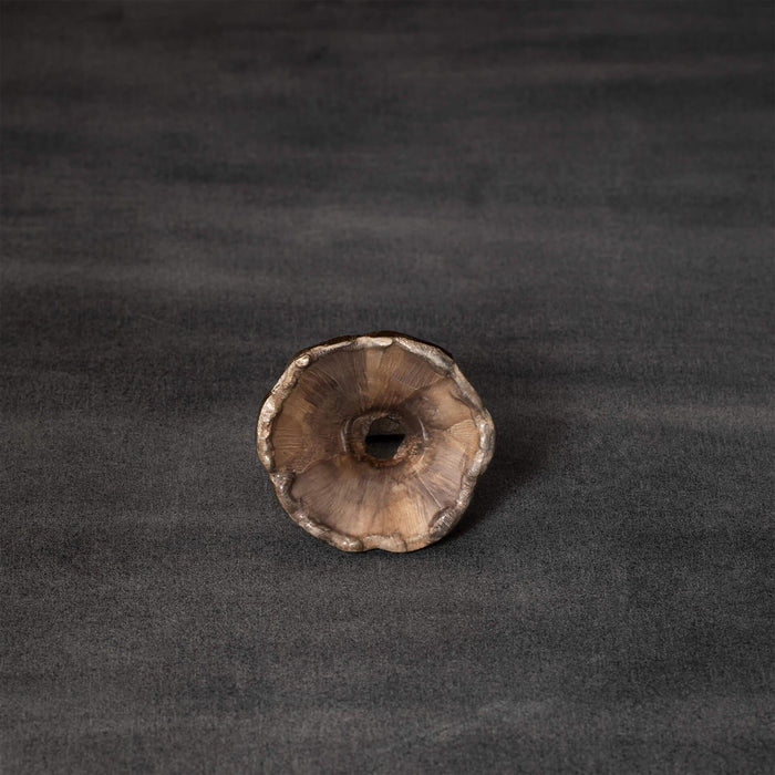 beige coral metal napkin ring
