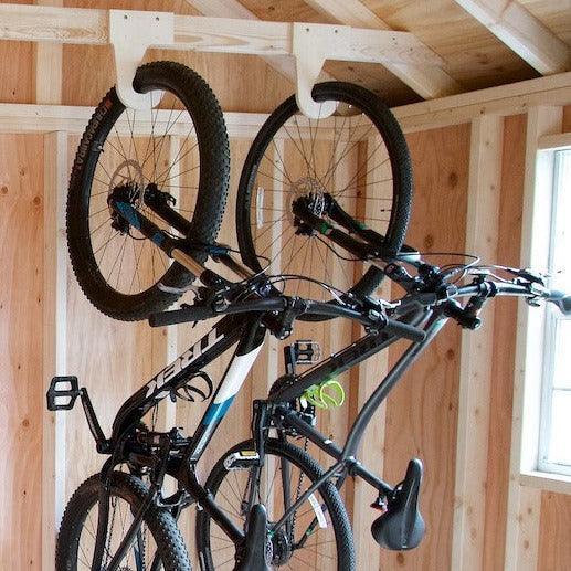 Bike Organizer Shed Organization Ideas, Shed Tool Racks, Shed Accessories, Shed Storage - HangThis Up. Bike Hanging Hooks