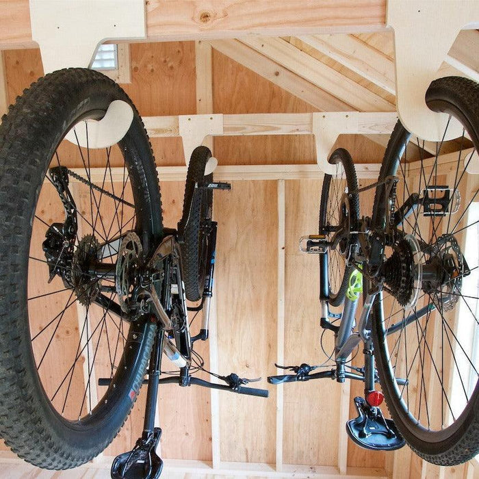 Bike Organizer Shed Organization Ideas, Shed Tool Racks, Shed Accessories, Shed Storage - HangThis Up. Bike Hanging Hooks