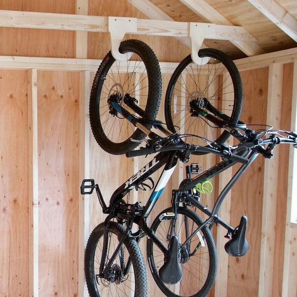 Bike Organizer Shed Organization Ideas, Shed Tool Racks, Shed Accessories, Shed Storage - HangThis Up. Bike Hanging Hooks