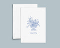 Birthday Card: Birthday Flowers, Letterpress