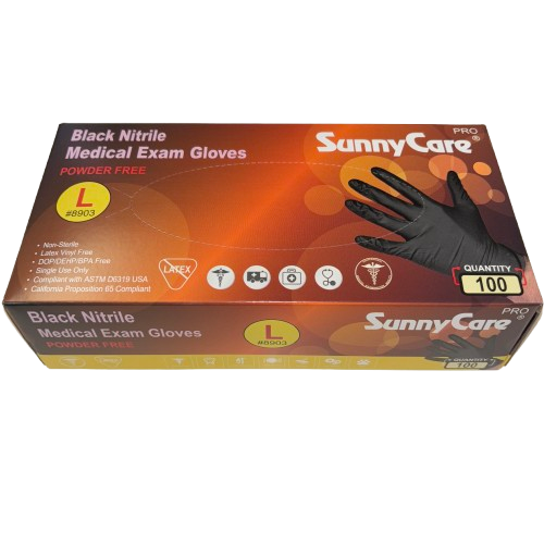 Black Nitrile Gloves