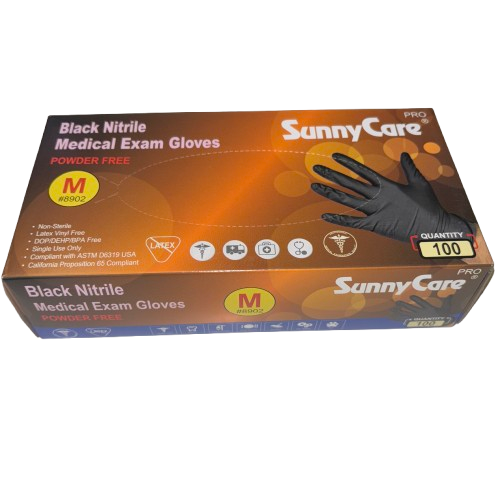 Black Nitrile Gloves